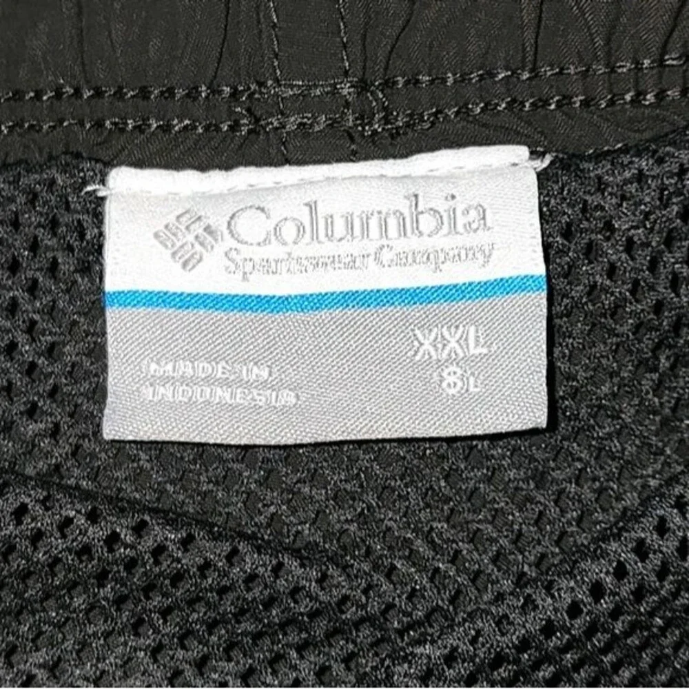 Columbia‎ Dark Gray Nylon Adjustable Waist Swim Trunks Size XXL